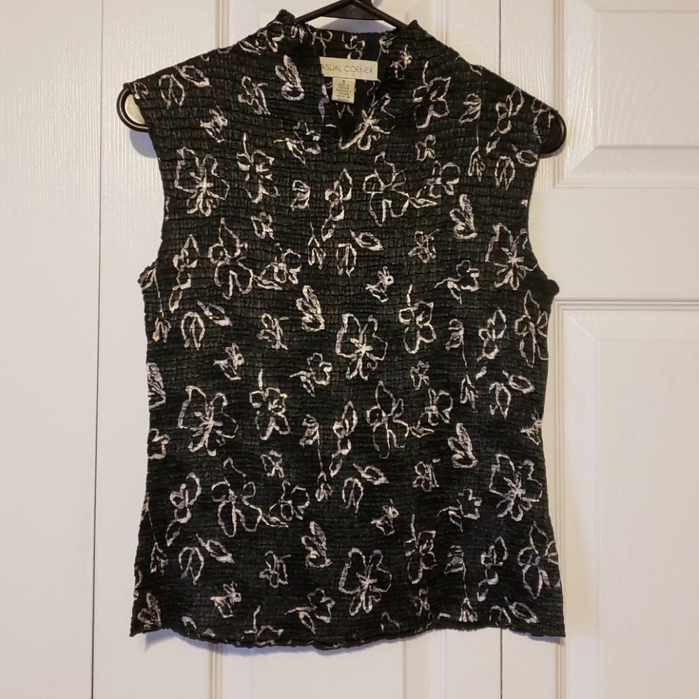 Casual Corner black blouse
